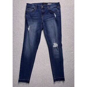 Aeropostale Jeggings Women’s Size 12 Reg Dark Wash Raw Hem